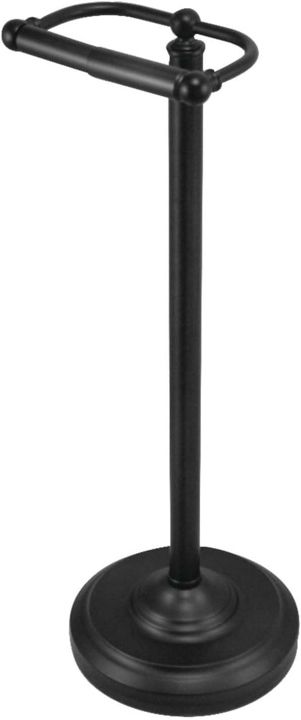 Kingston Brass CC2008 Classic Pedestal Paper Holder, Brushed Nickel,21-1/2" Length
