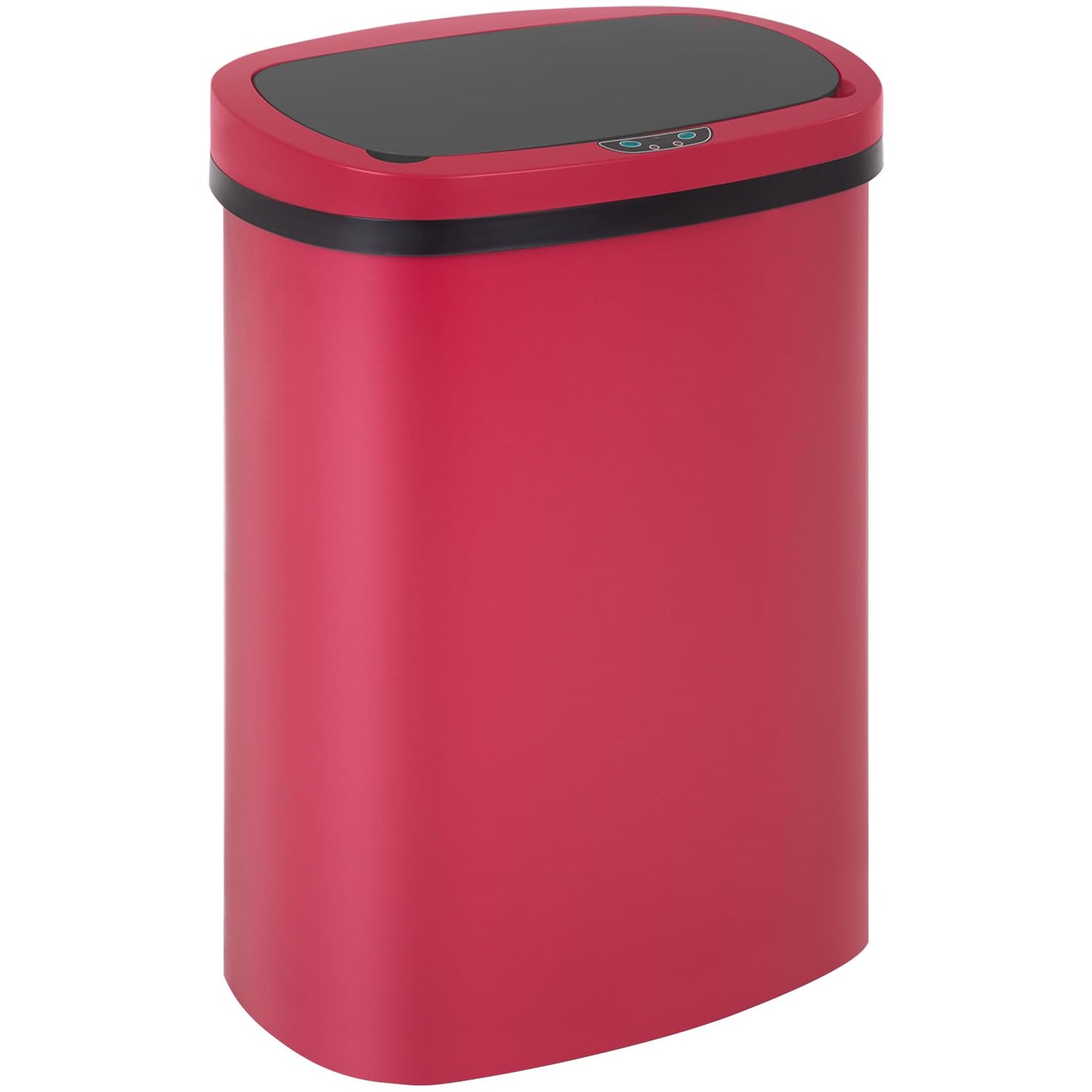 BestOffice | 13 Gallon Trash Can with Lid | Automatic Touchless Garbage Can | Odor Control | Modern Oval Design | Easy to Clean | Stainless Steel | Fits Any Kitchen, Bathroom, Office or Home