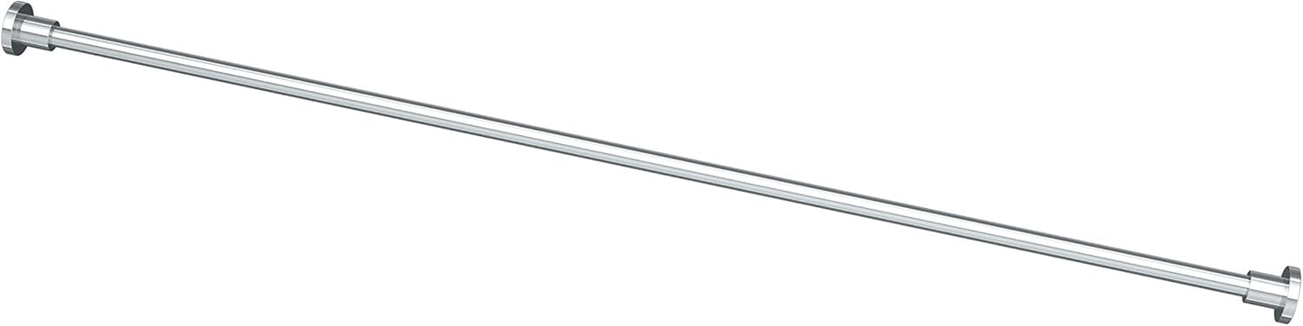Gatco 829C Modern Minimalist Straight Shower Rod Set, 60 Inch, Chrome