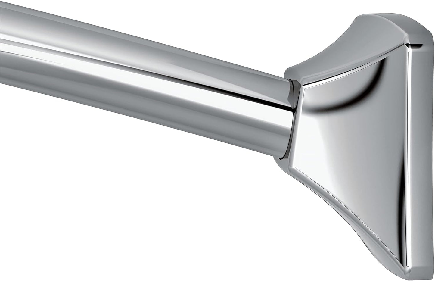 Moen Brushed Gold 72-Inch Adjustable Permanent Mount Curved Shower Curtain Rod, CSR2164BG