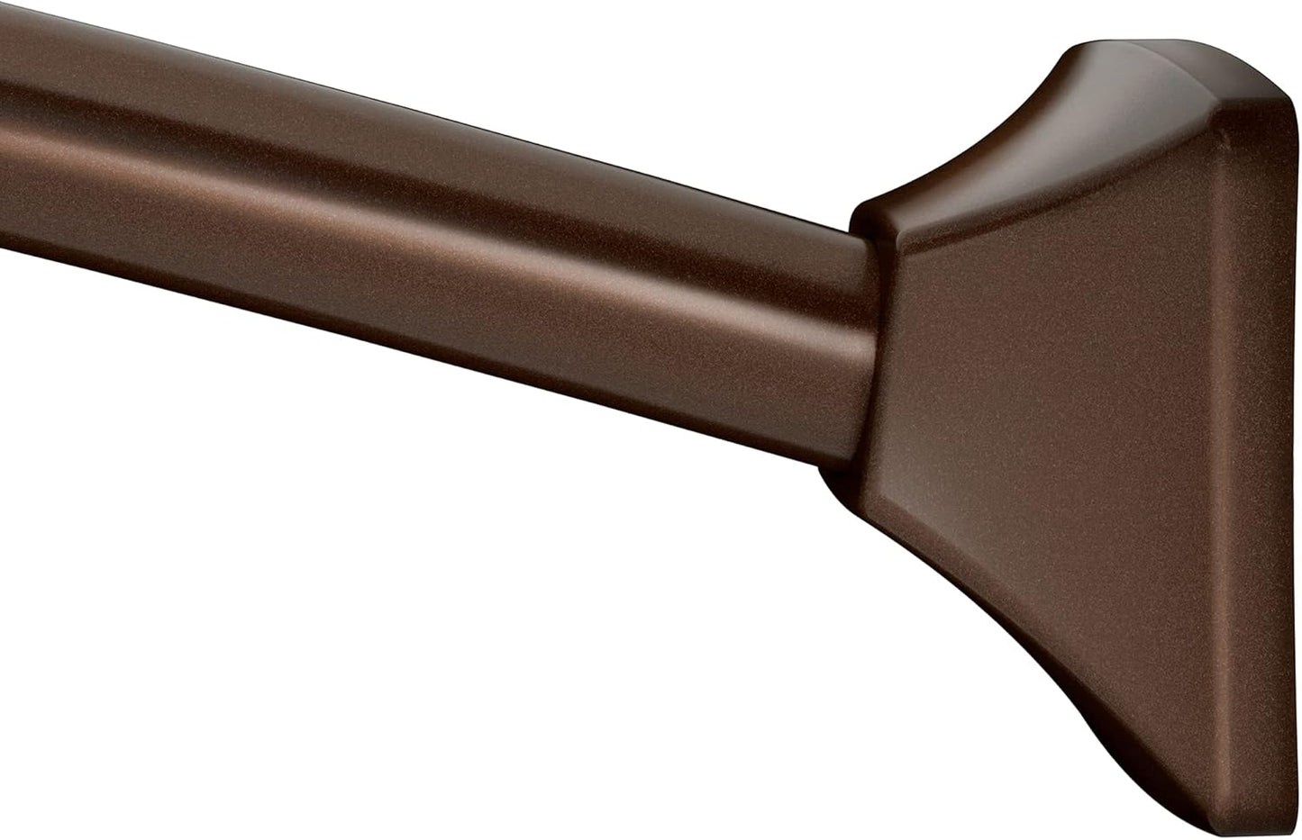 Moen Brushed Gold 72-Inch Adjustable Permanent Mount Curved Shower Curtain Rod, CSR2164BG