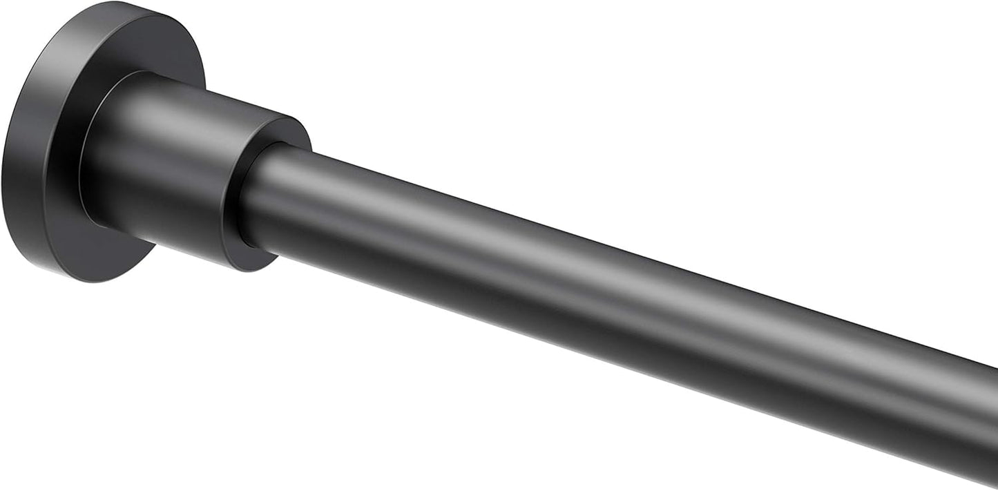 Gatco 829C Modern Minimalist Straight Shower Rod Set, 60 Inch, Chrome
