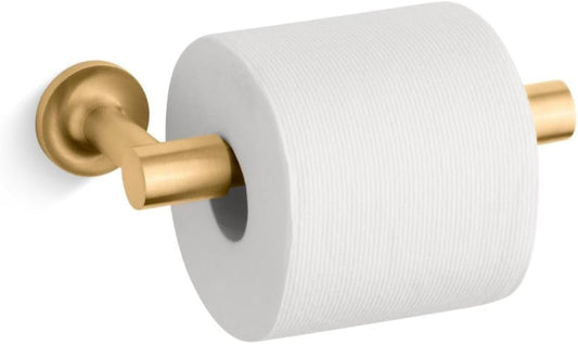 KOHLER 14377-2MB Purist® Pivoting Toilet Paper Holder, Vibrant Brushed Moderne Brass