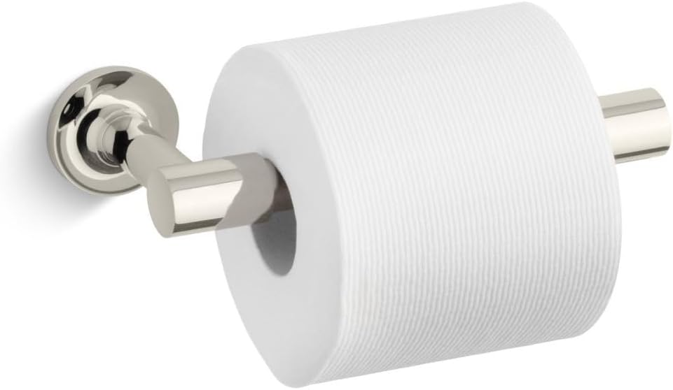 KOHLER 14377-2MB Purist® Pivoting Toilet Paper Holder, Vibrant Brushed Moderne Brass