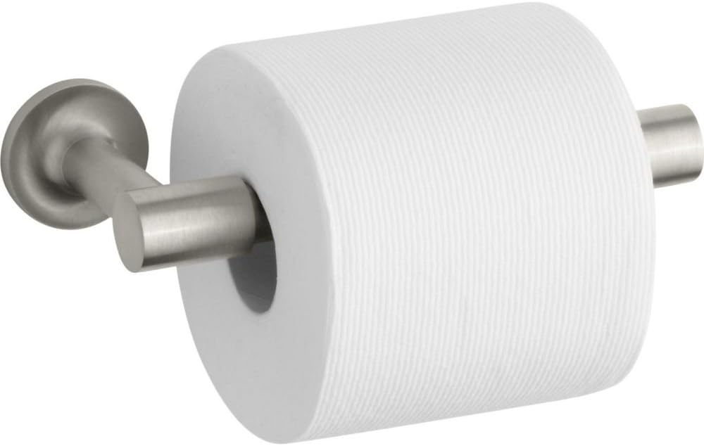 KOHLER 14377-2MB Purist® Pivoting Toilet Paper Holder, Vibrant Brushed Moderne Brass