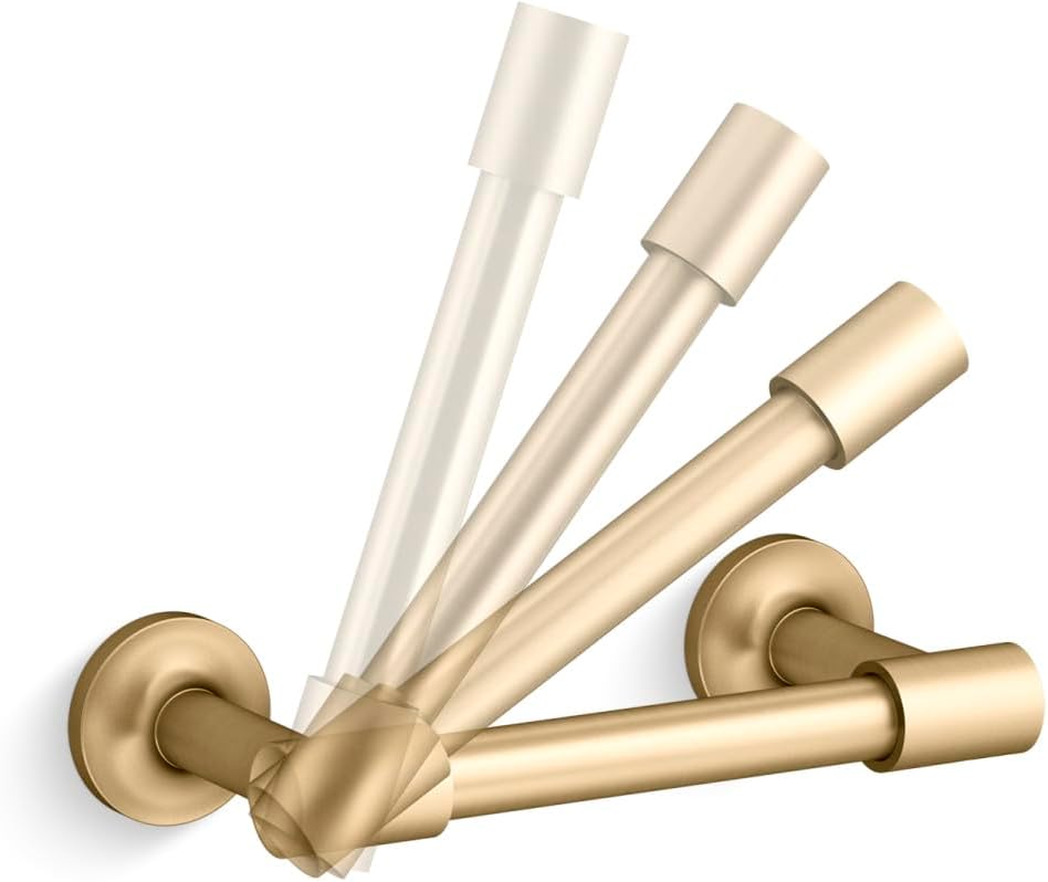 KOHLER 14377-2MB Purist® Pivoting Toilet Paper Holder, Vibrant Brushed Moderne Brass
